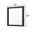 Vera Noir Modern Beveled Rectangular Dresser Mirror with Deep-Profile Wood Frame