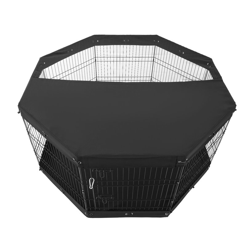 Enclos pour chien pliable 8 panneaux pour chien avec housse 30 "H