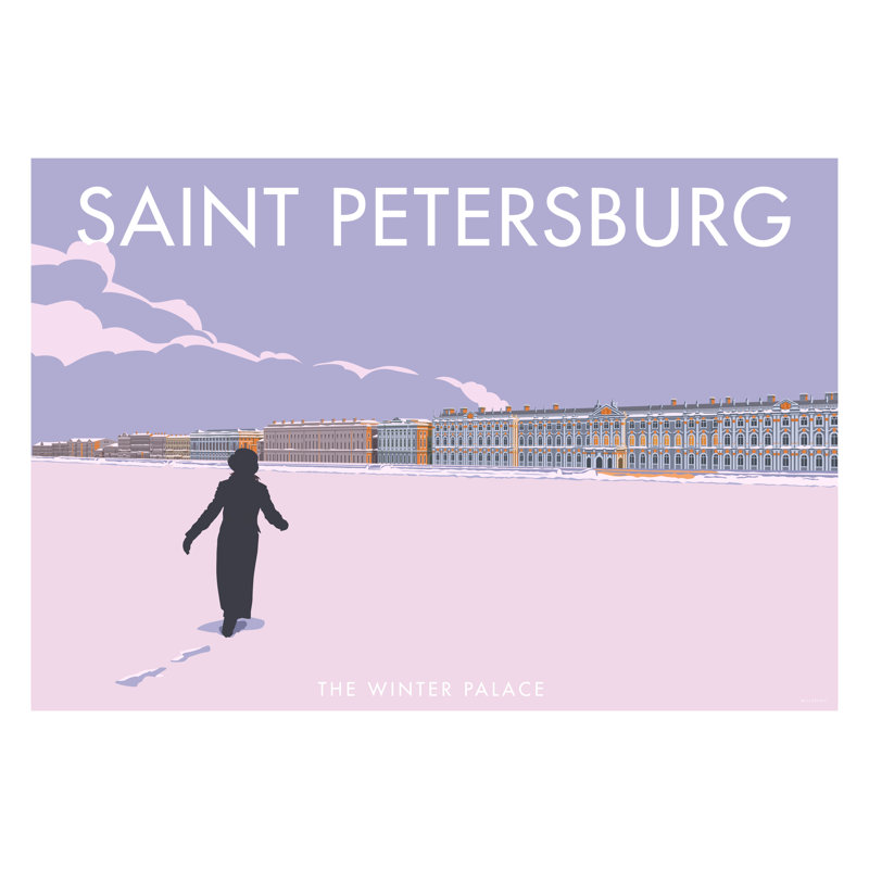 St Petersburg by Stephen Millership - No Frame Rectangle Print, 30cm H x 40cm W x 1cm D, No Frame