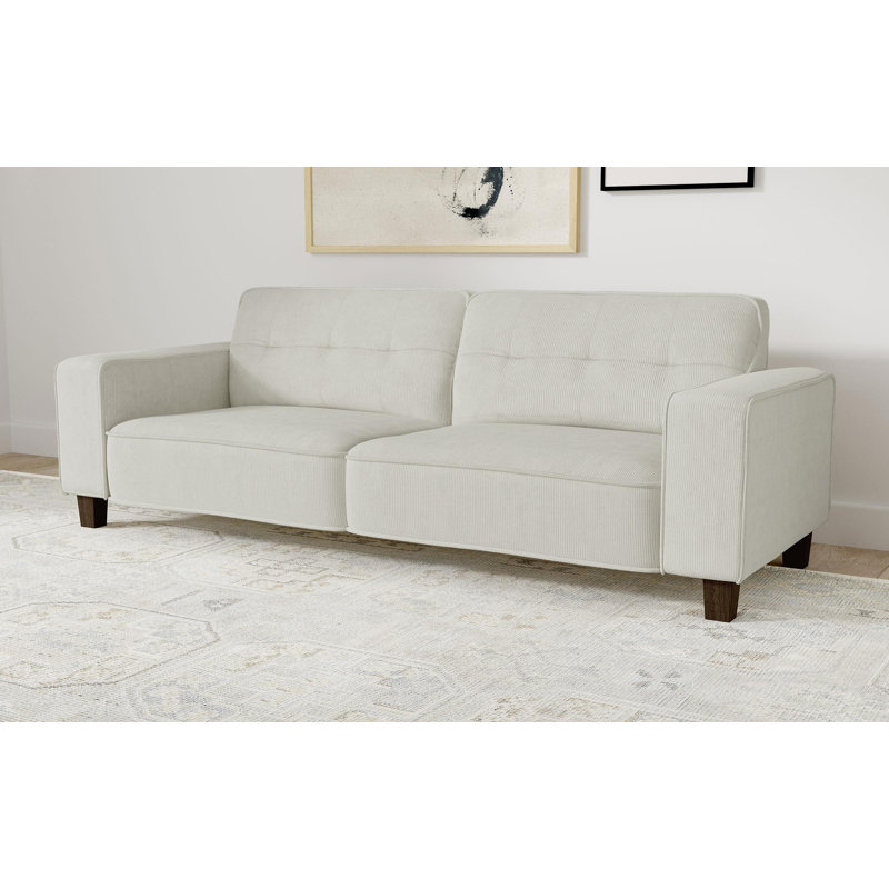 Canapé rembourré capitonné, Beige
