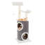  Arbre à chat de 45 po avec maisonnette PETMAKER, gris