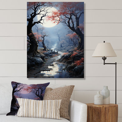 Moonlit Shadows In Winter V sur impression sur toile