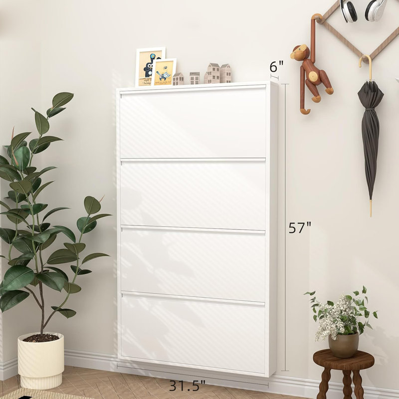 Wall Mounted Metal Shoe Rack