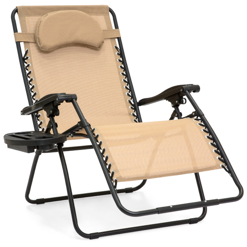 Dannunzio Folding Zero Gravity Chair, Beige