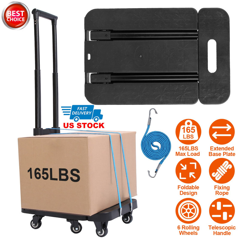 Chariot pliable pour camion à main pliable 165LBS