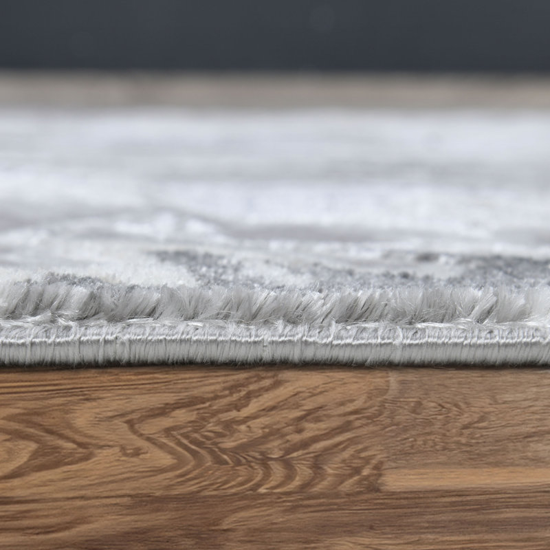 Galaxy Series Abrstract Black/Gray/Ivory/Beige Area Rug, Rectangle 7'9" x 10'2"