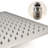 304 Stainless Steel Shower Head - Oxidation Resistance, Clogging, Brushed Nickel, Waterfall Enjoyment Corrosion Water Saving, Powerful Experience-118768115