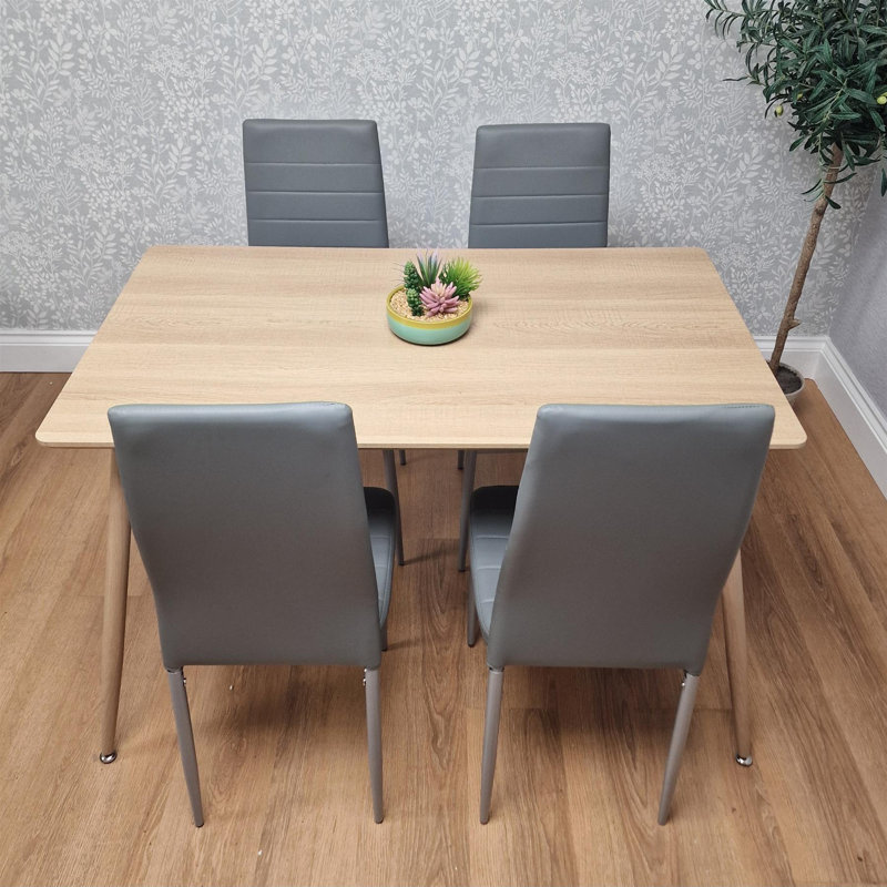 4 - Person Dining Set, Grey