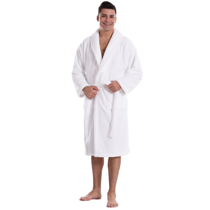 Fleece Gender Neutral Bathrobe with Pockets, Large / XLarge