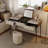 Solid wood makeup table clamshell dresser