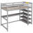 Twin Loft Bed With Desk & Shelves-602105775-602105768