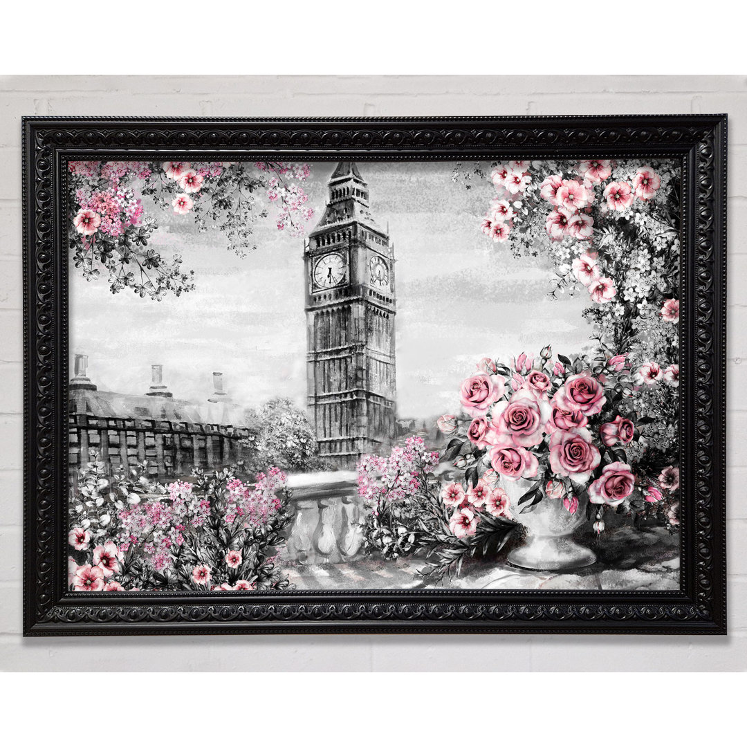 Big Ben Pink Roses - Druck