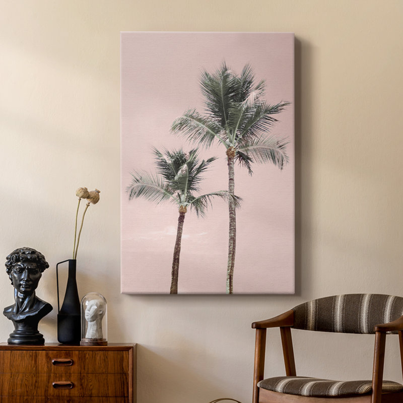 Aruba Pinks -Custom Wrapped Gallery Cavas, 18" H x 12" W