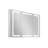 Pouyan 30"H Recessed or Surface Mount Framed  LED Medicine Cabinet with Adjustable Shelves-311190185
