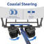 Foldable Trolley with Adjustable Handle, Light Blue