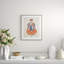 Silk Scroll, Man Framed Acrylic Painting Print by Dana Gibson