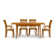 Sarah 4 - Person Solid Wood Top Four Leg Dining Set