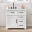 Meuble-lavabo simple 36 po avec plateau en marbre Keira-1073415165