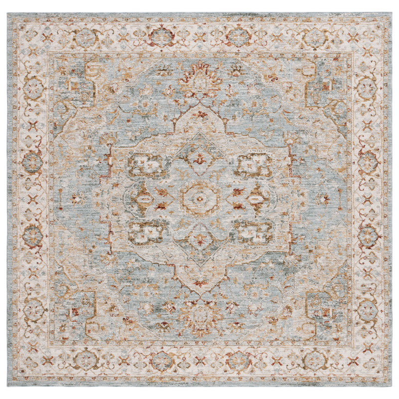 Xanthi Performance Oriental Rug, Square 6'7"