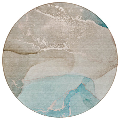 Tapis extérieur rond 8 pi