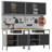 Set Of 6 Steel Large Tool Storage Rectangular-546580560