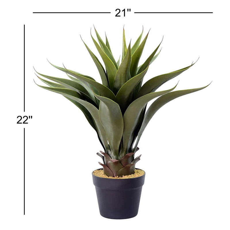 Aloès artificiel en pot 22 po