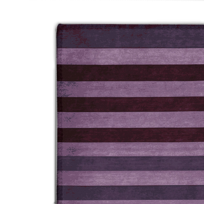 Tapis intérieur / extérieur mauve HorizontalStripes, Rectangle 4pi x 6 pi