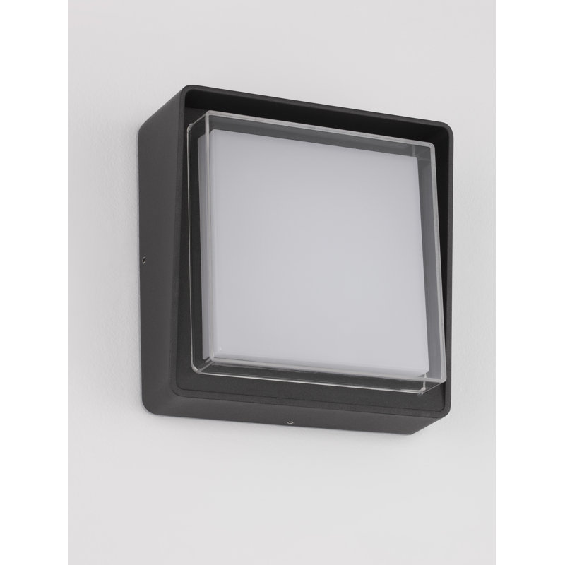 Black Integrated LED Outdoor Flush Mount