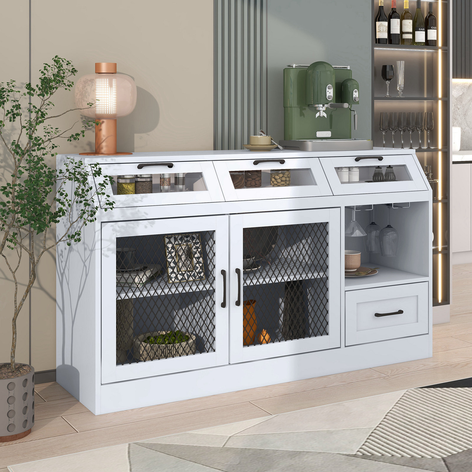 Red Barrel Studio® 54.01" Sideboard,storage credenza,buffet cabinet ...