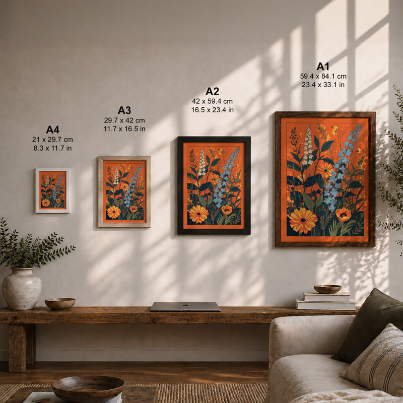 Study Botanical - Framed Print, Oak, A4 - 29.7 x 21.0 cm