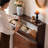 Dark walnut Solid Wood Shoe Storage Bench