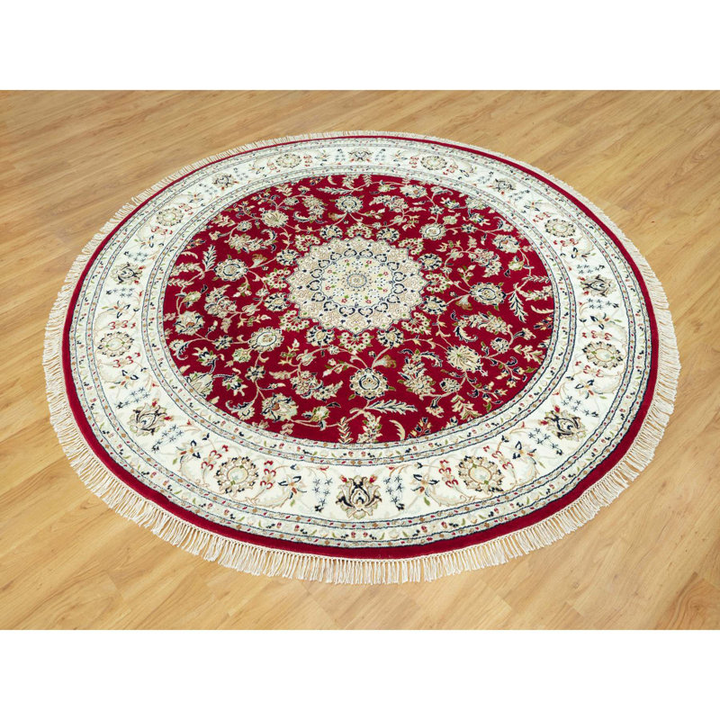 Tapis rond unique 8 pi x 8 pi Cemshid