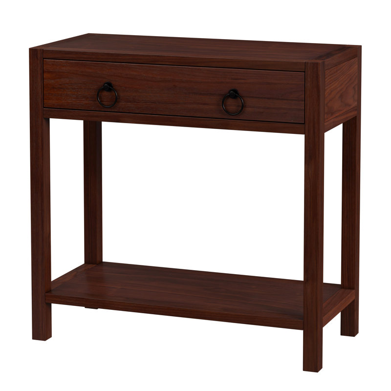 Lark 30" Wood 1-Drawer Nightstand, Brown