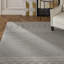 Tapis gris en laine touffeté à la main à motif géométrique McLoud-526788508