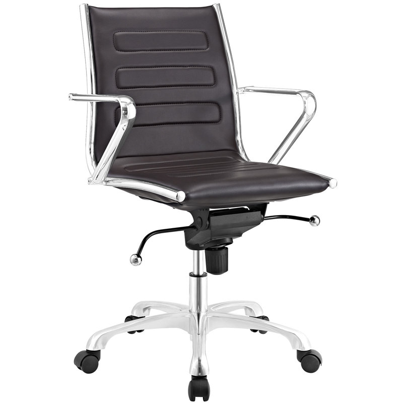 Chaise de bureau Modway, Brun