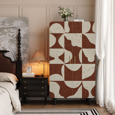 Retro painted  storage wardrobe