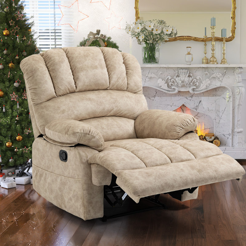 Ilkeston40"W Manual Recliner Chair, Beige