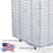 Four-Sided Revolving 14"W x 20"H Pegboard Counter Display w/ 32 4" Hooks