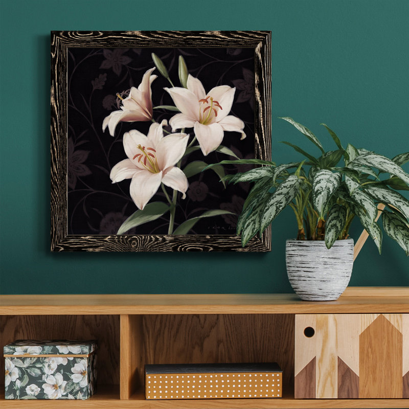 Garden Garden - Peinture sur toile encadrée, H 20 po x l 20 po x P 1,5 po, Cadre noir