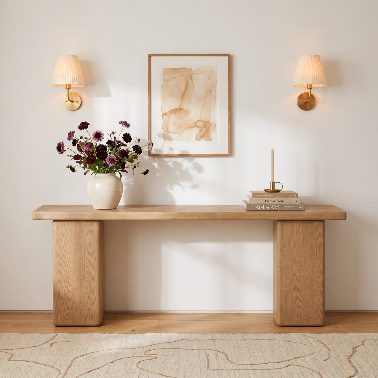 Swifton 78 " Oak Console Table