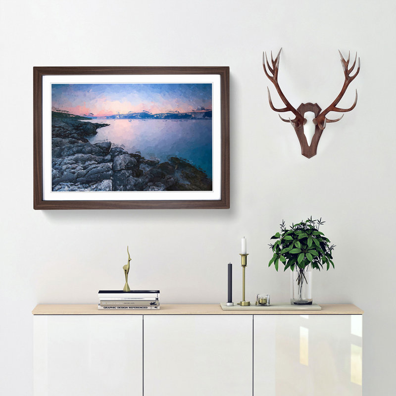 Premantura in Istria Croatia in Abstract - Framed Print, Walnut, 35cm H x 50cm W x 2cm D