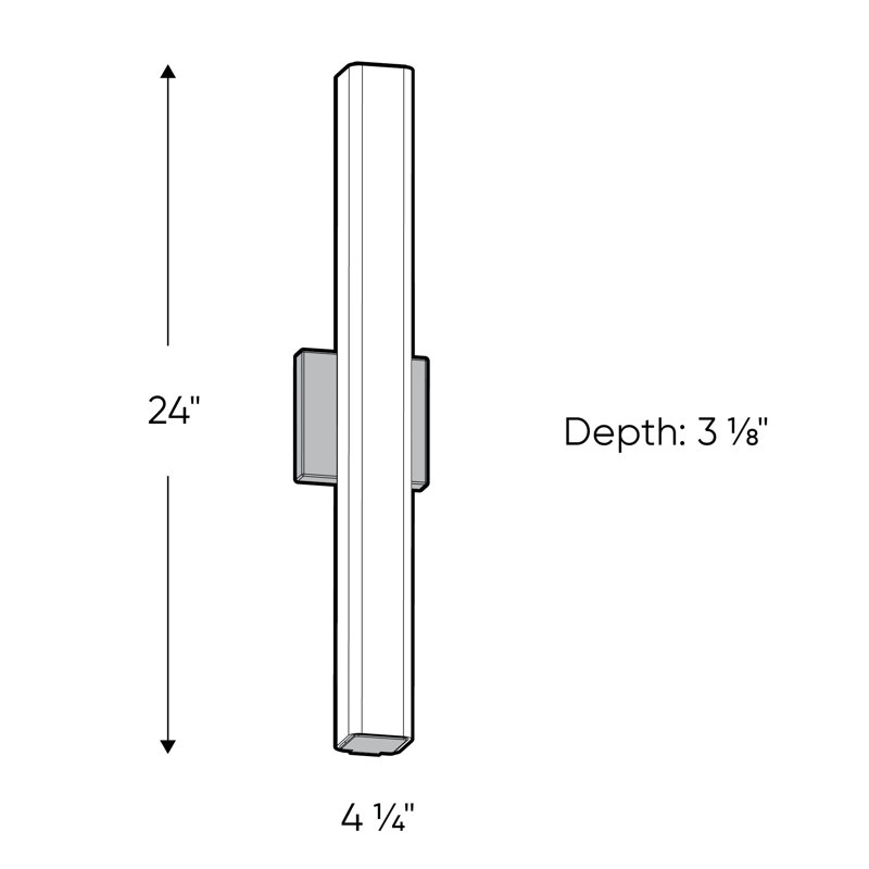 Pesotum Dimmable LED Bath Bar, Chrome