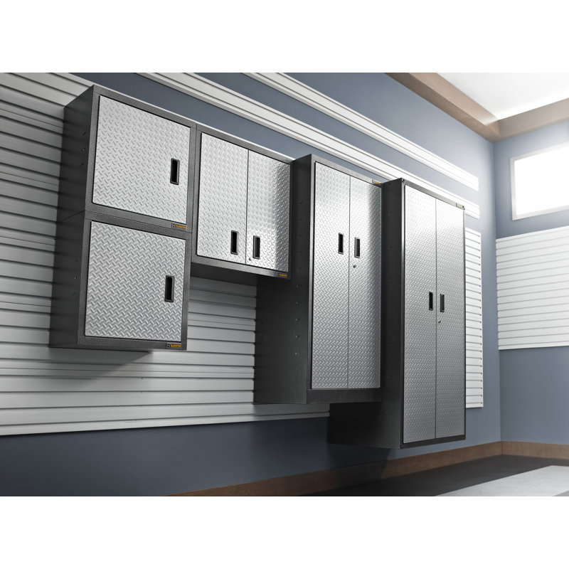 Silver Steel Ready-to-Assemble Cabinet Wall Bracket Kit