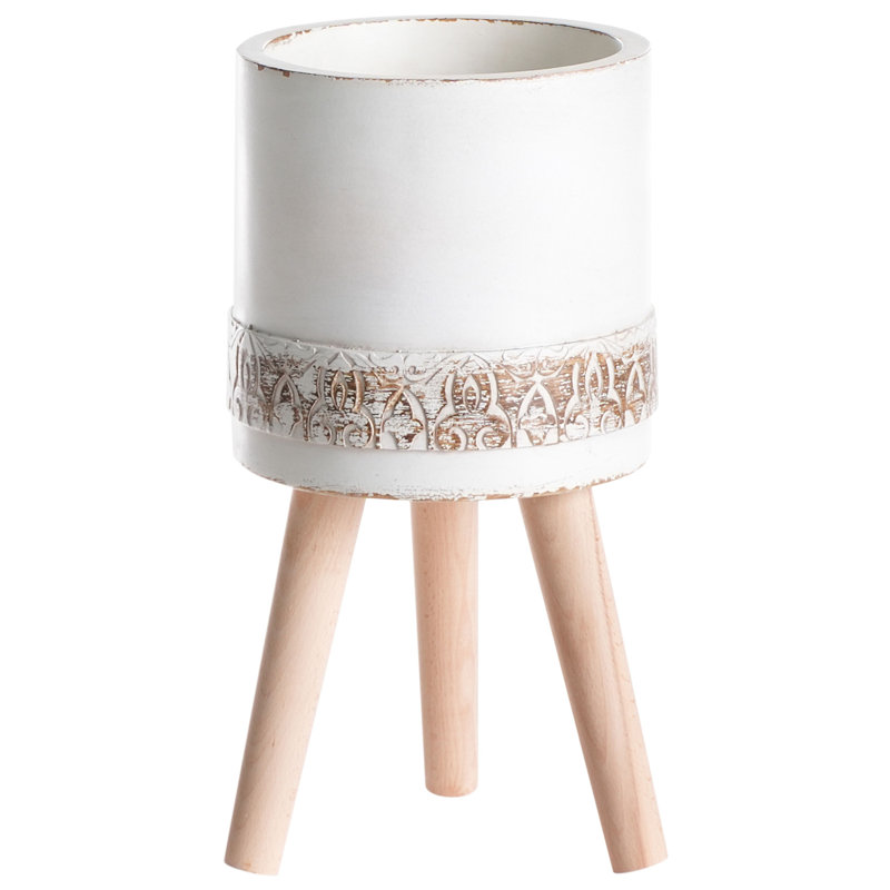 SKIATOS Handmade Ceramic Elevated Planter