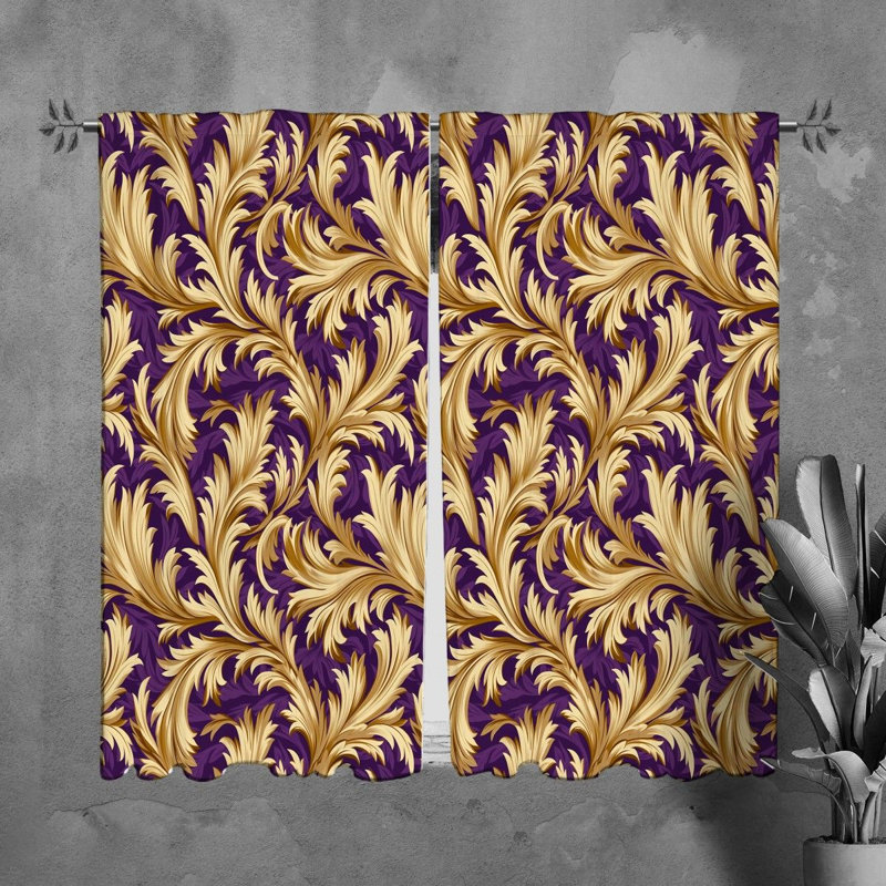 Paire de rideaux obscurcissant en polyester Najjash, L 20 po x L 82 po