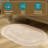 Sandcliff Cotton Non-Skid Machine Washable 2 Piece Oval Bathroom Rug Set-93590671