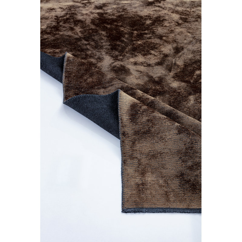 Rapture Brown/Cream Luxury Area Rug, Rectangle 7'10" x 9'10"