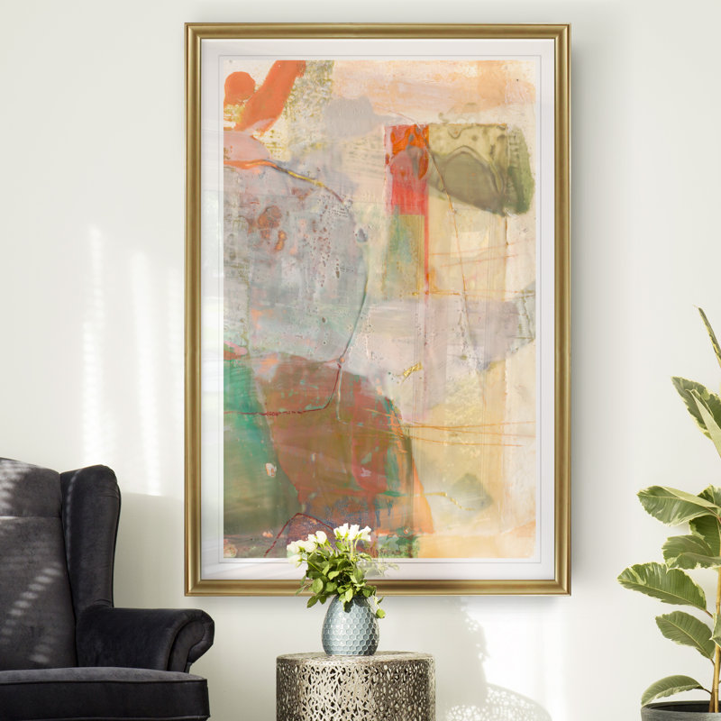 « ferly ii », toile tendue imprimée, H 18,5 po x l 24,5 po x P 1,5 po, Or