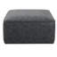 Black Pu Leather Footrest - Sleek And Contemporary For Living Area Modern Square Faux Upholstery Practical Design-324906187