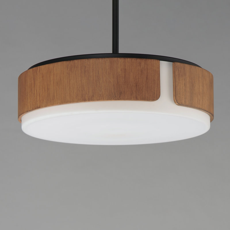 Plafonnier encastré, Noyer, noir, H 5,75 po x l 5,75 po x P 18 po